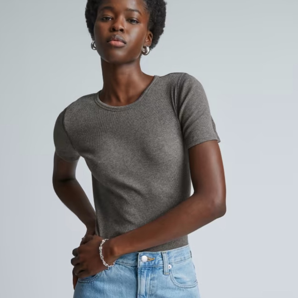 Everlane The Supima® Micro-Rib Crew